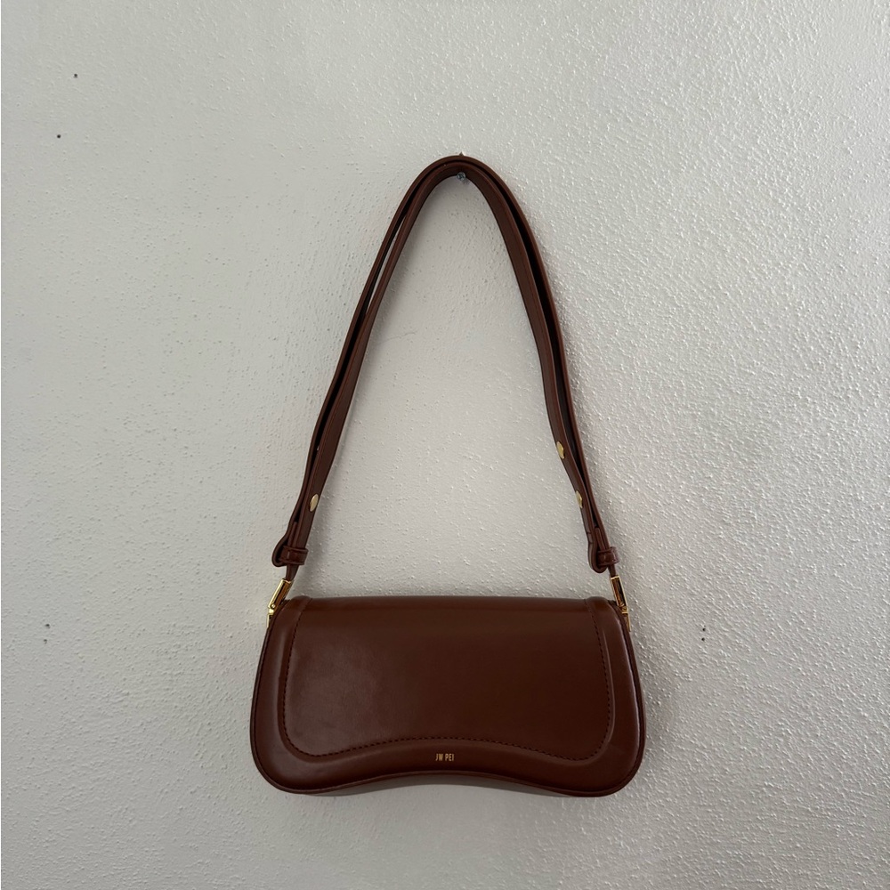 JW PEI Brown Minimalist Shoulder Bag